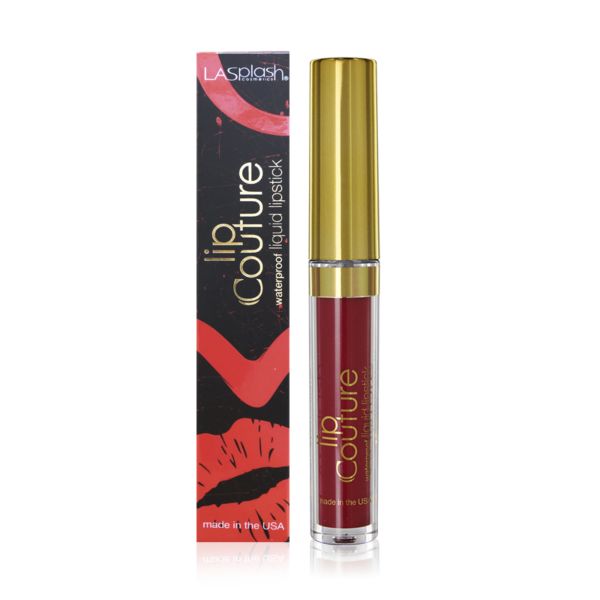 LA Splash Cosmetics Soft Liquid Matte Blood Red Lipstick - LIP COUTURE  (Poison Apple) 