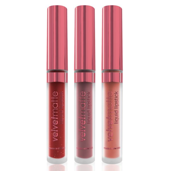 Merry Little Kisses: Velvetmatte Liquid Lipstick Trio Set
