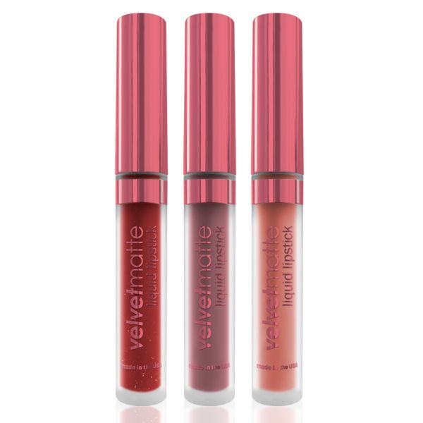 Merry Little Kisses: Velvetmatte Liquid Lipstick Trio Set